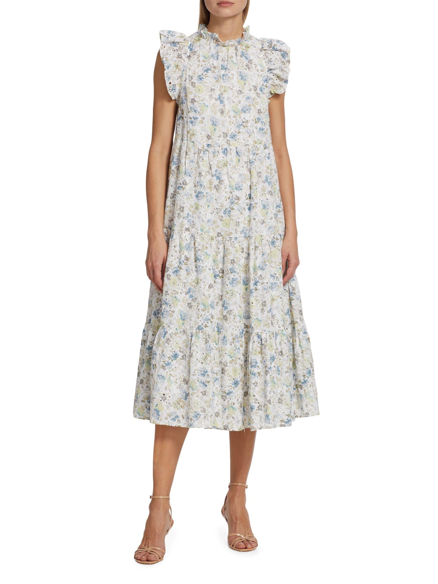 En Saison Eliza Floral Tiered Midi Dress