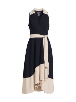 DKNY
 Surplice Midi Dress