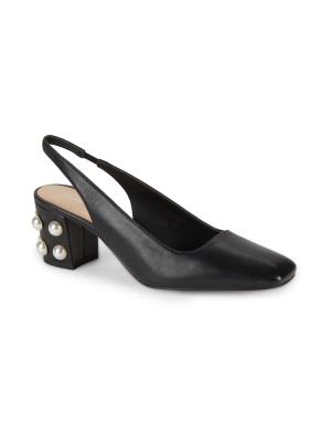 Stuart Weitzman Jte 60MM Leather Slingback Pumps