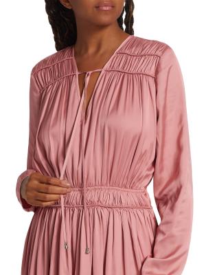 Elie Tahari Whisper Shirred Dress