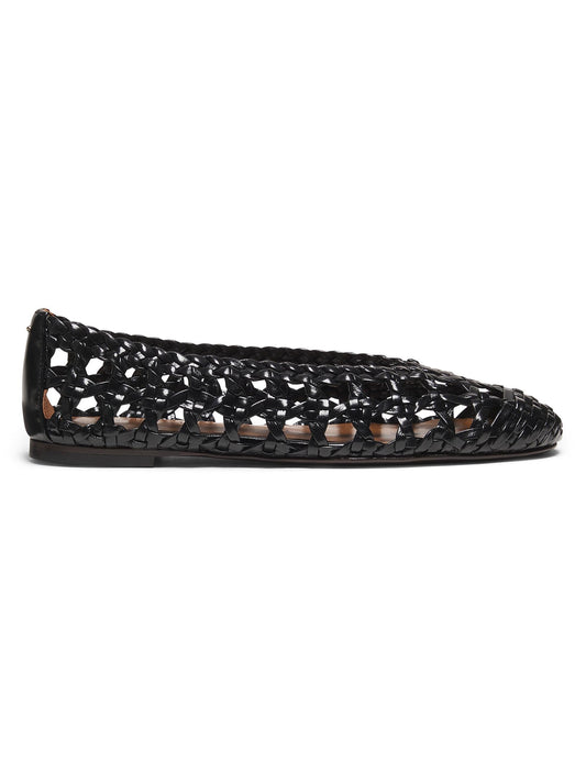 Giuseppe Zanotti Braided Leather Ballet Flats