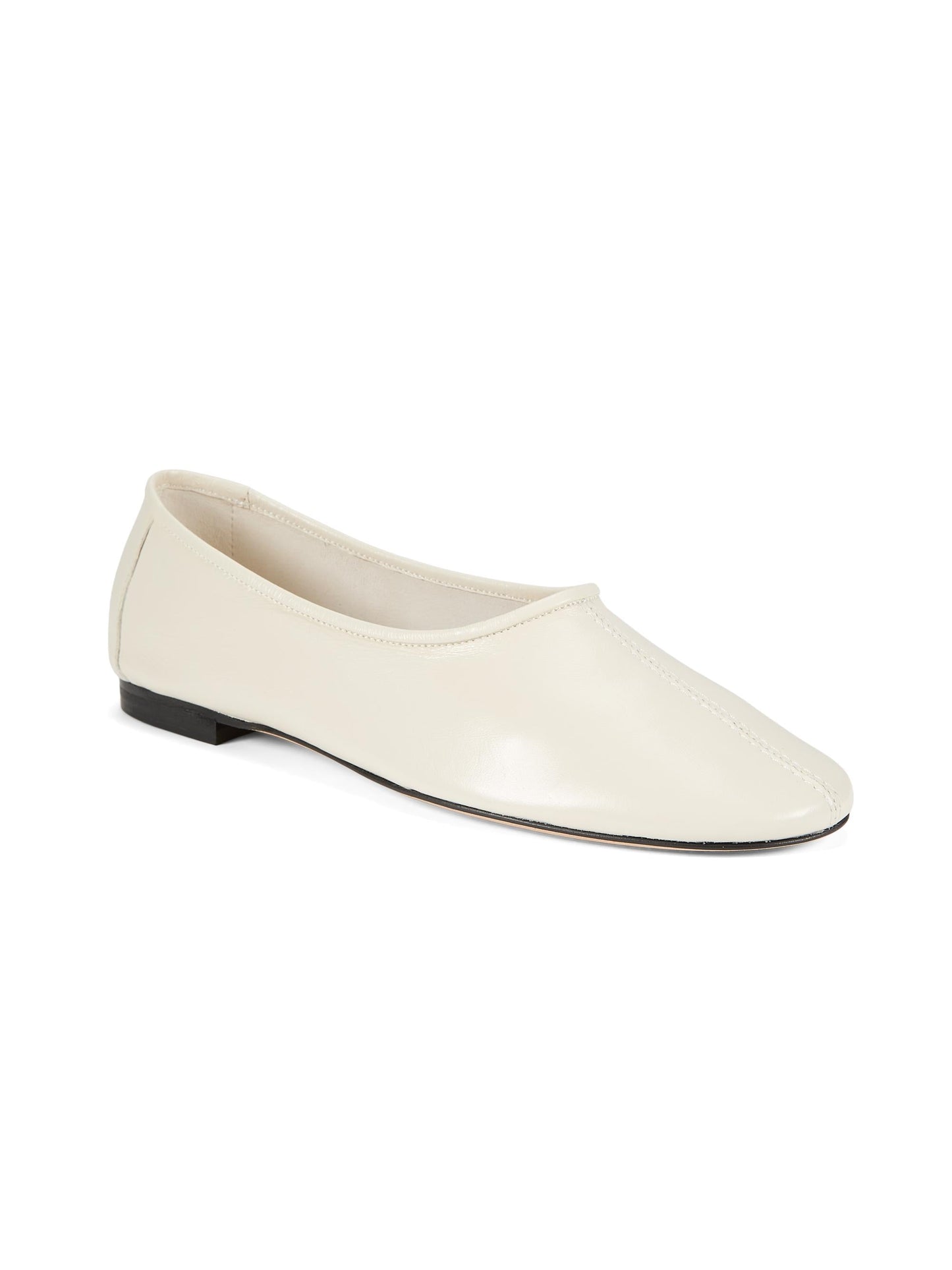 By Far Prudence Leather Ballet Flats