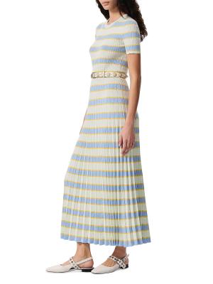 rag & bone Eloise Pleated A-Line Maxi Sweater Dress