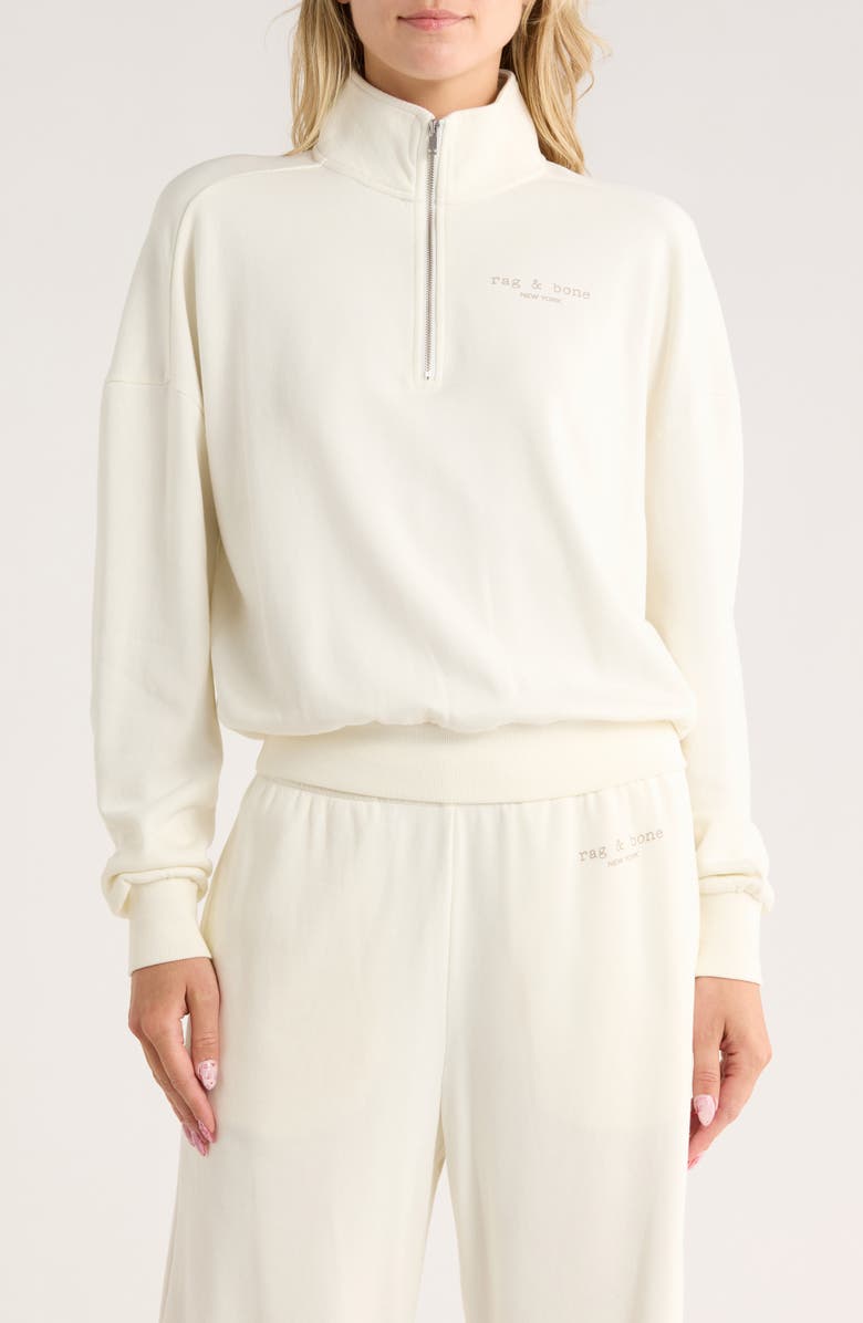 rag & bone Terry Half Zip Pullover