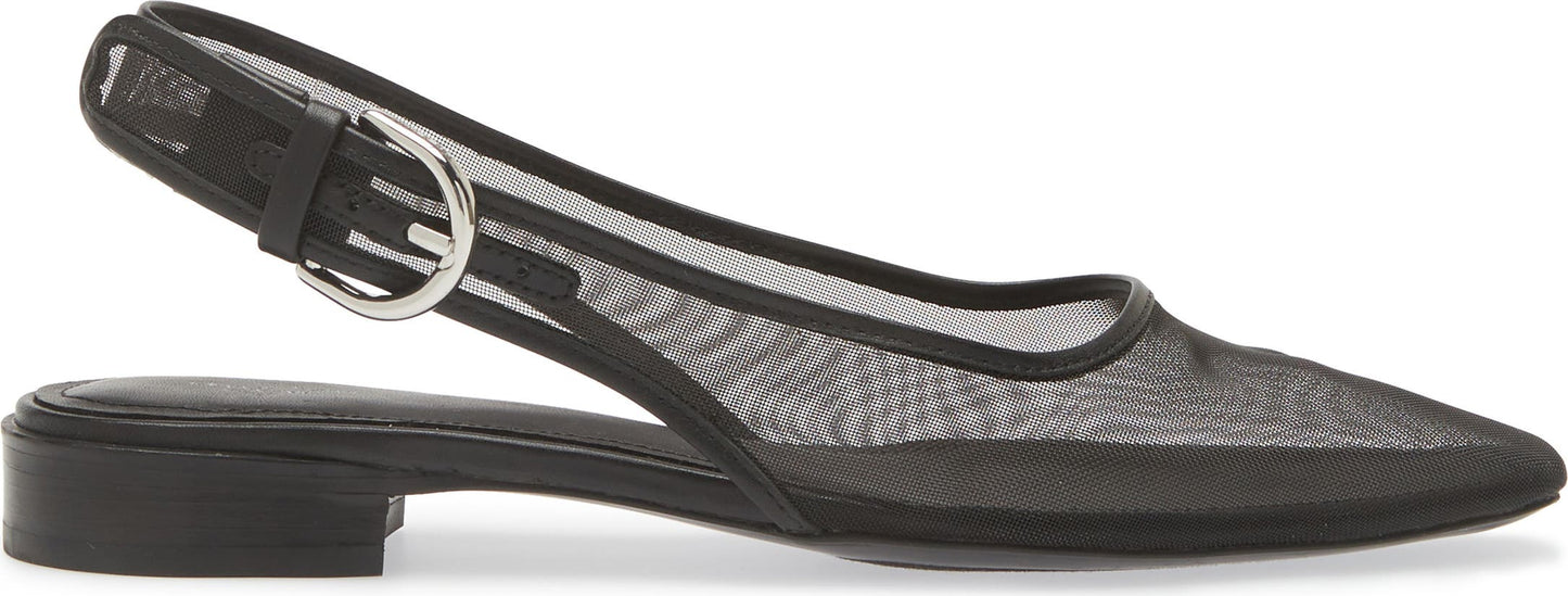 rag & bone Astra Slingback Flat, Alternate, color, Black