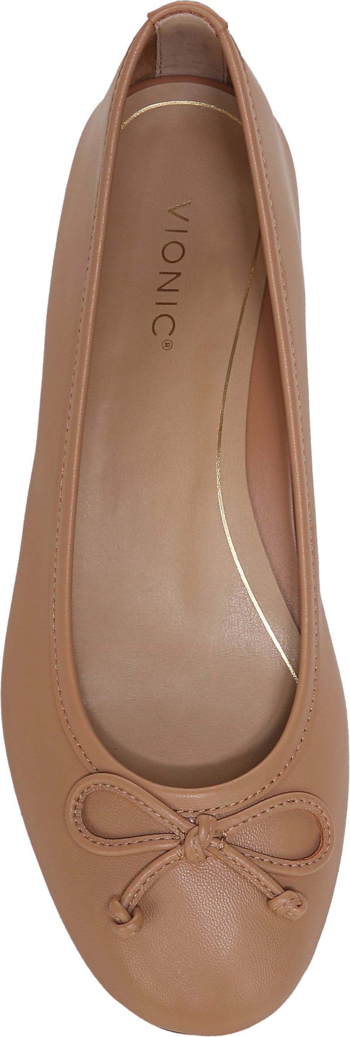 Vionic Callisto Suede Ballet Flat, Alternate, color, MACAROON