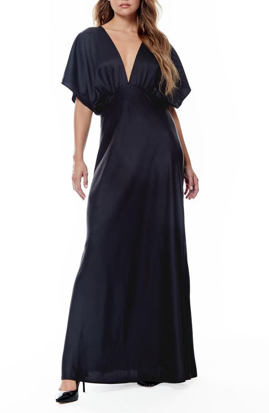 BY DESIGN Paige Dolman Sleeve Satin Dress