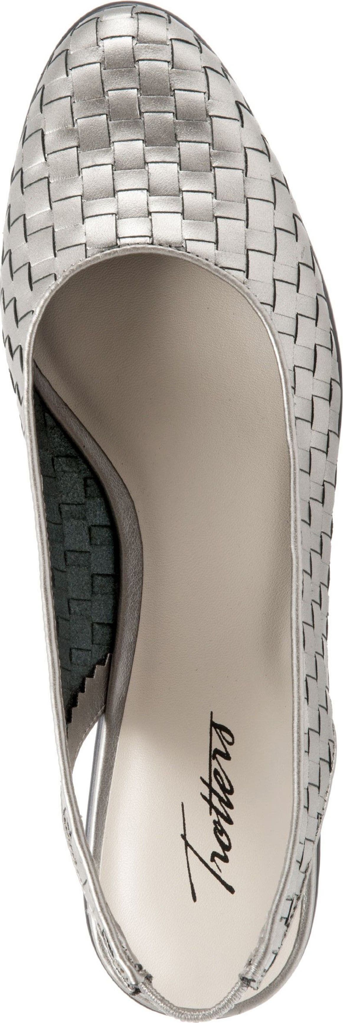 TROTTERS Lucy Slingback Flat - Wide Width Available, Alternate, color, PEWTER LEATHER