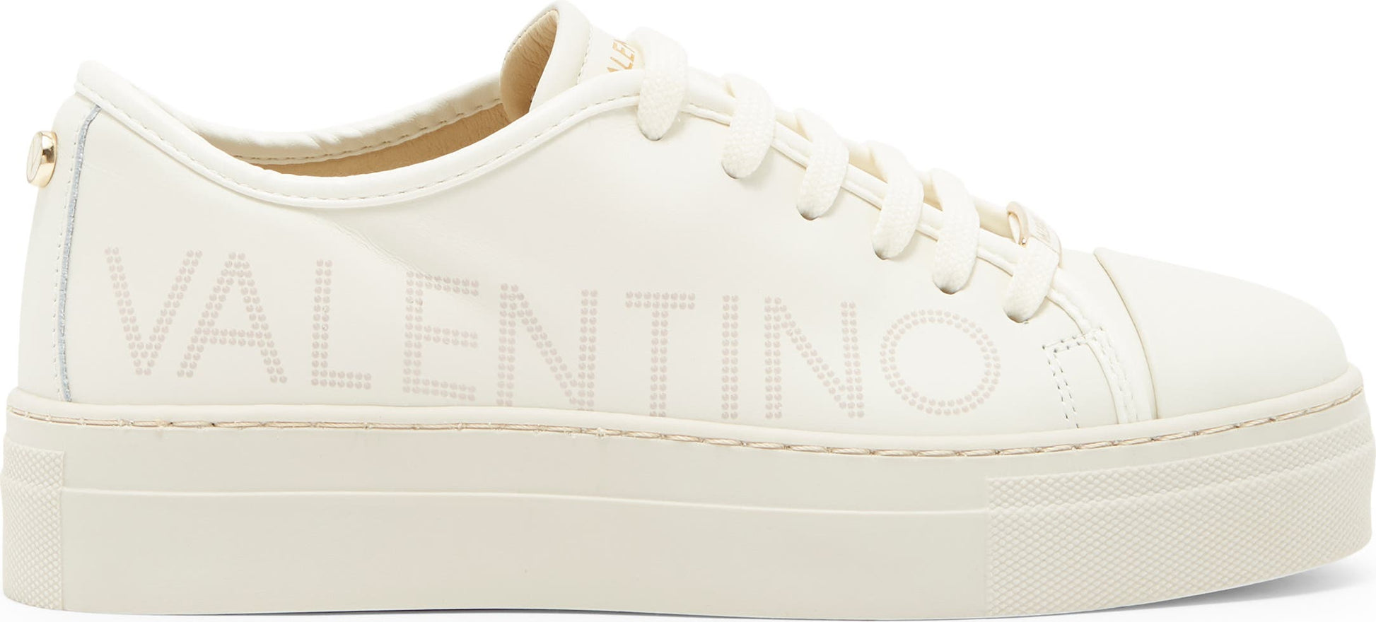 VALENTINO BY MARIO VALENTINO Dalia Leather Platform Sneaker, Alternate, color, CREAM