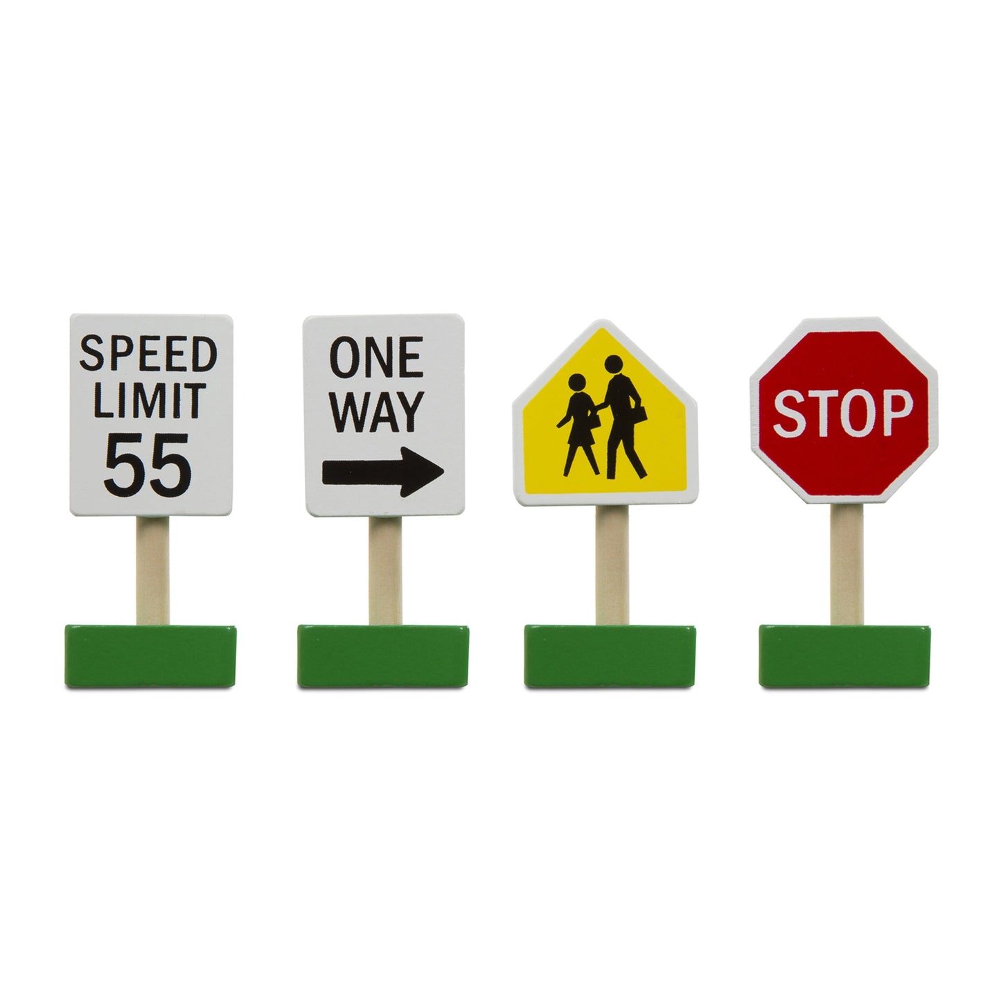 Walmart Melissa & Doug Jumbo Roadway Activity Rug, 4 Wooden Traffic Signs, 79"L X 60"W