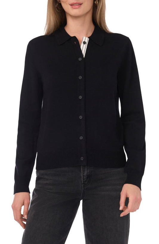 1.STATE Polo Cardigan
