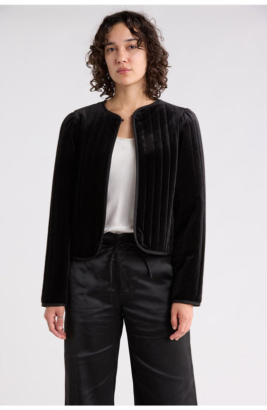 Sanctuary Quilted Velvet Jacket