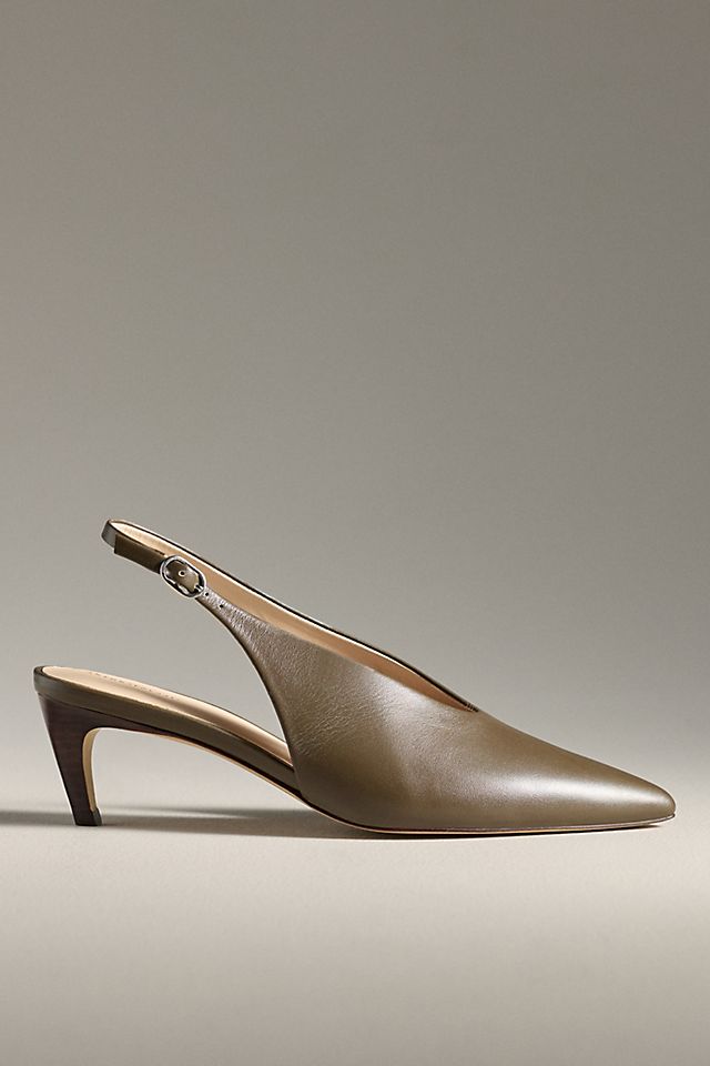 Anthropologie By Anthropologie Pointed-Toe Slingback Pumps
