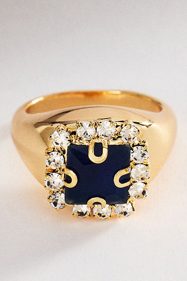 Anthropologie Large Stone Ring