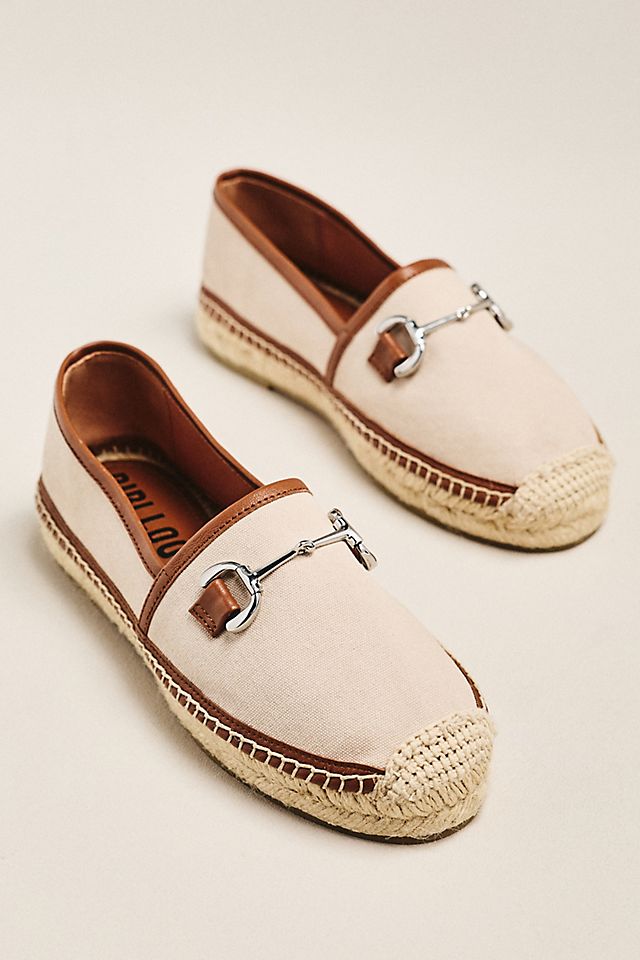 Anthropologie Bibi Lou Horsebit Espadrille Flats