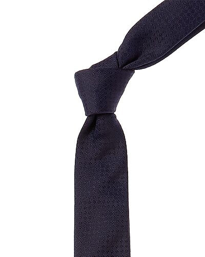 Givenchy Navy Micro Design Silk Tie