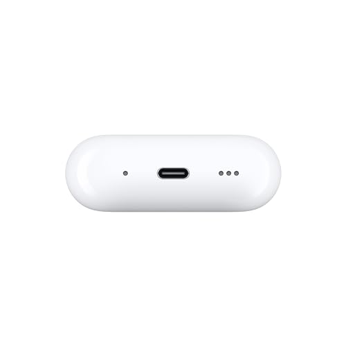 Apple AirPods Pro (2nd Gen) Wireless Earbuds, Up to 2X More Active Noise Cancelling, Adaptive Transparency, Personalized Spatial Audio MagSafe Charging Case (USB-C) Bluetooth Headphones for iPhone