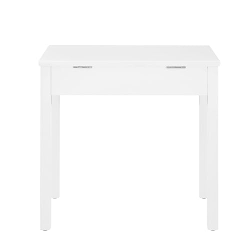 Amazon Basics Wood Lift-Top Kids Rectangular Study Desk, White