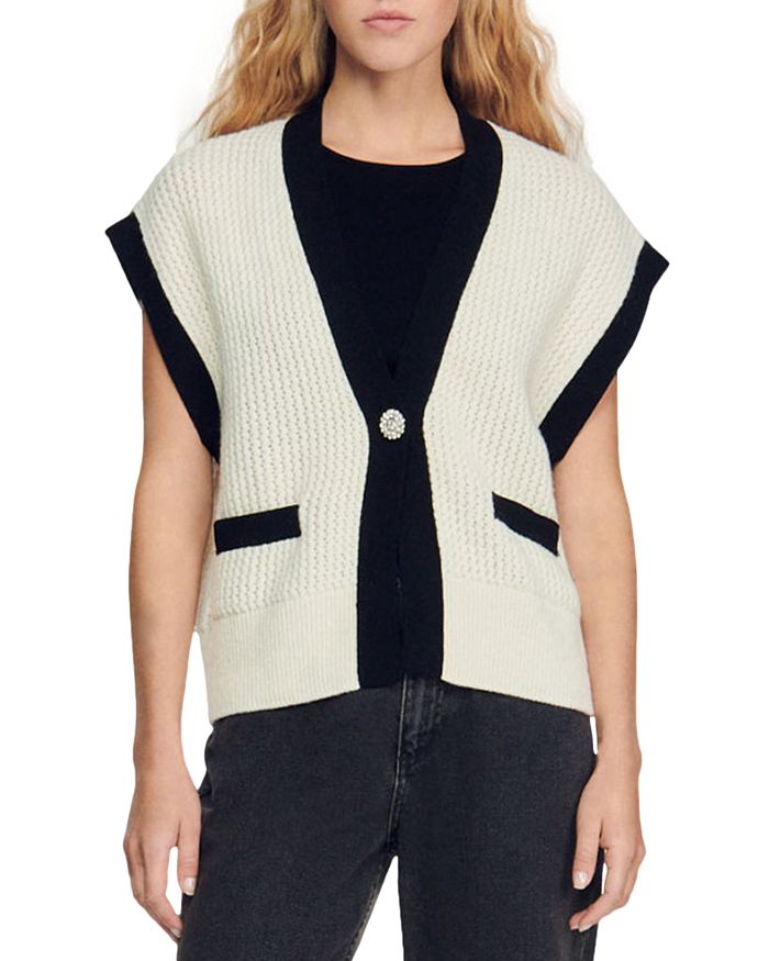 Sandro - Sydney Sleeveless Cardigan