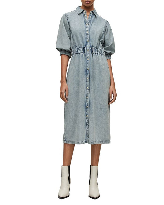 ALLSAINTS - Osa Denim Midi Dress