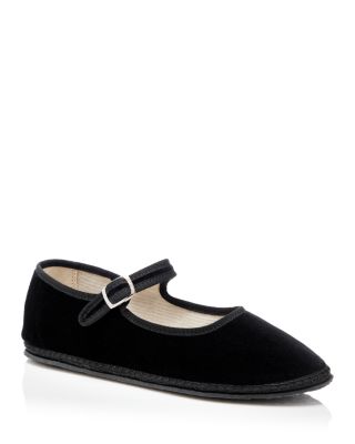 ViBi Venezia Women's Mary Jane Velvet Ballet Flats