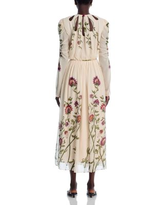 FARM Rio Romantic Nature Long Sleeve Maxi Dress