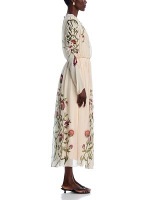 FARM Rio Romantic Nature Long Sleeve Maxi Dress