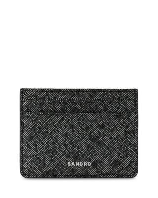 Sandro Saffiano Leather Card Case