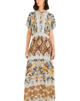 FARM Rio Snake Garden Maxi Dress