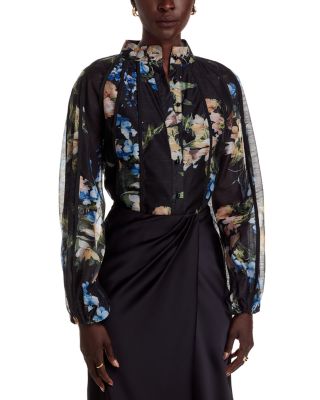 Nancy Yang Seamed Blouse