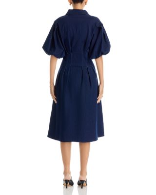 AQUA Denim Midi Dress - Exclusive