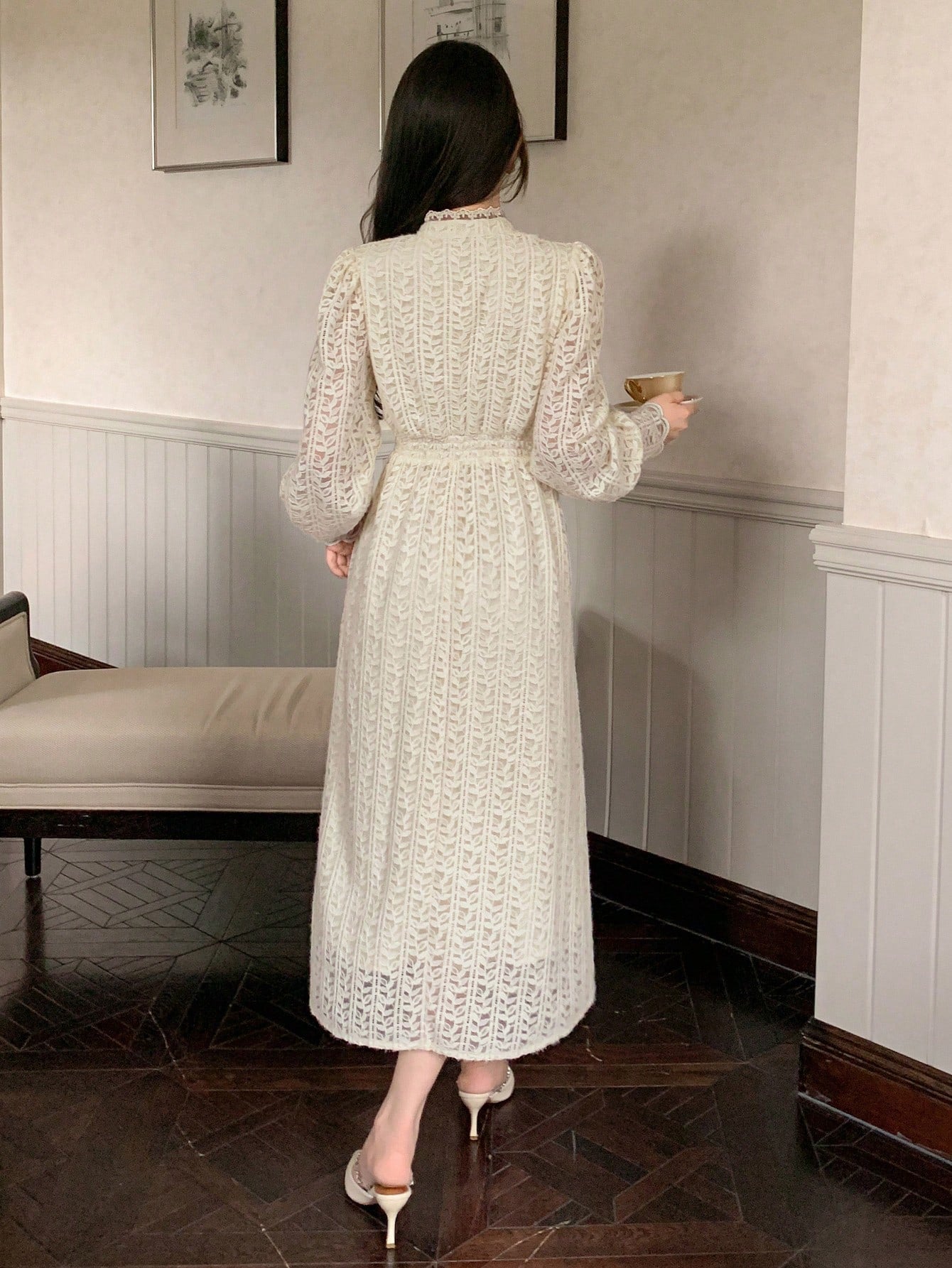 DAZY Long-Sleeve Shirt Dress