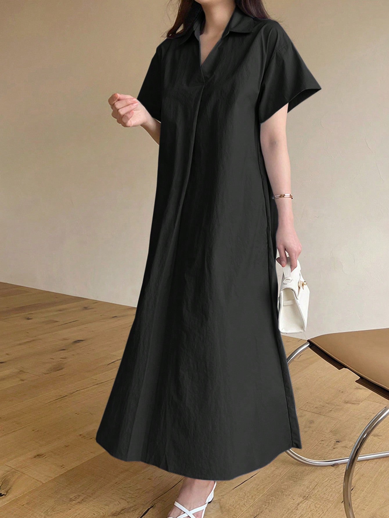 DAZY Long Casual Shirt Dress, Summer