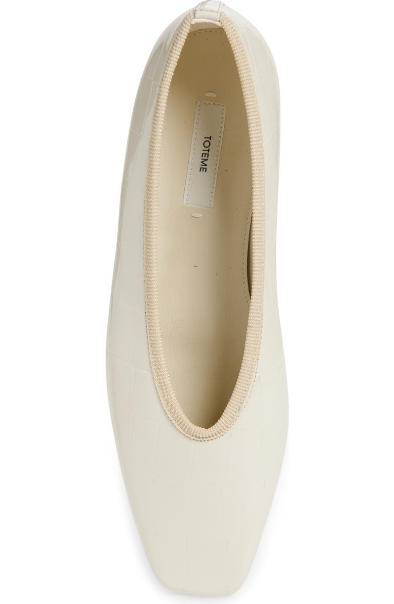 TOTEME Croc Embossed Ballet Flat (Women)