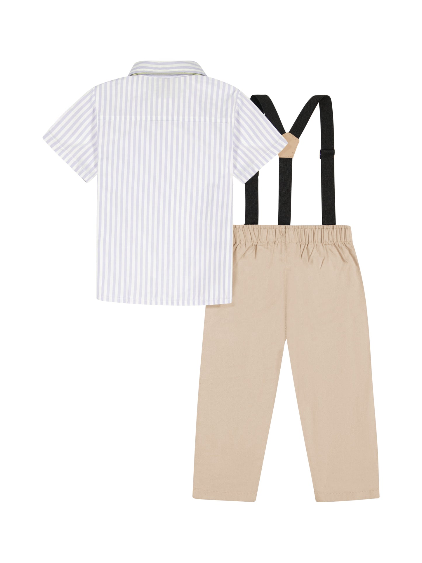 Walmart Tahari Toddler Boy Blue Bow Tie & Suspender Pant Set, Size 2T-4T