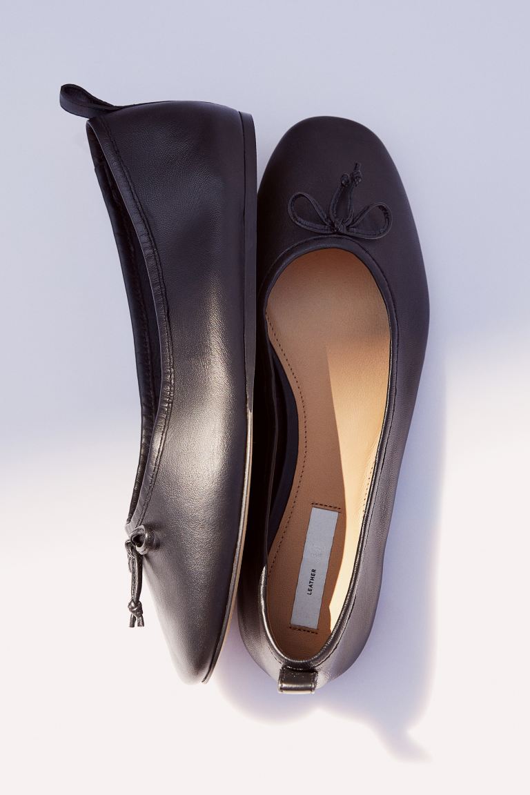 Leather Ballet Flats