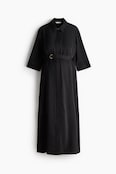 H & M MAMA Belted Shirt Dress