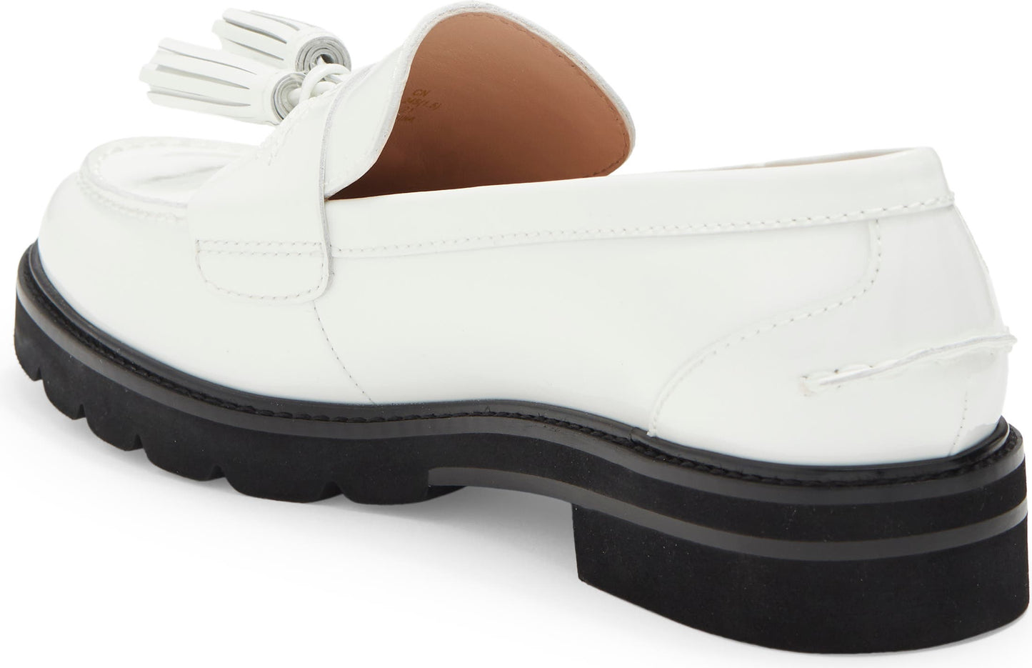 STUART WEITZMAN Adrina Tassel Loafer, Alternate, color, WHITE.