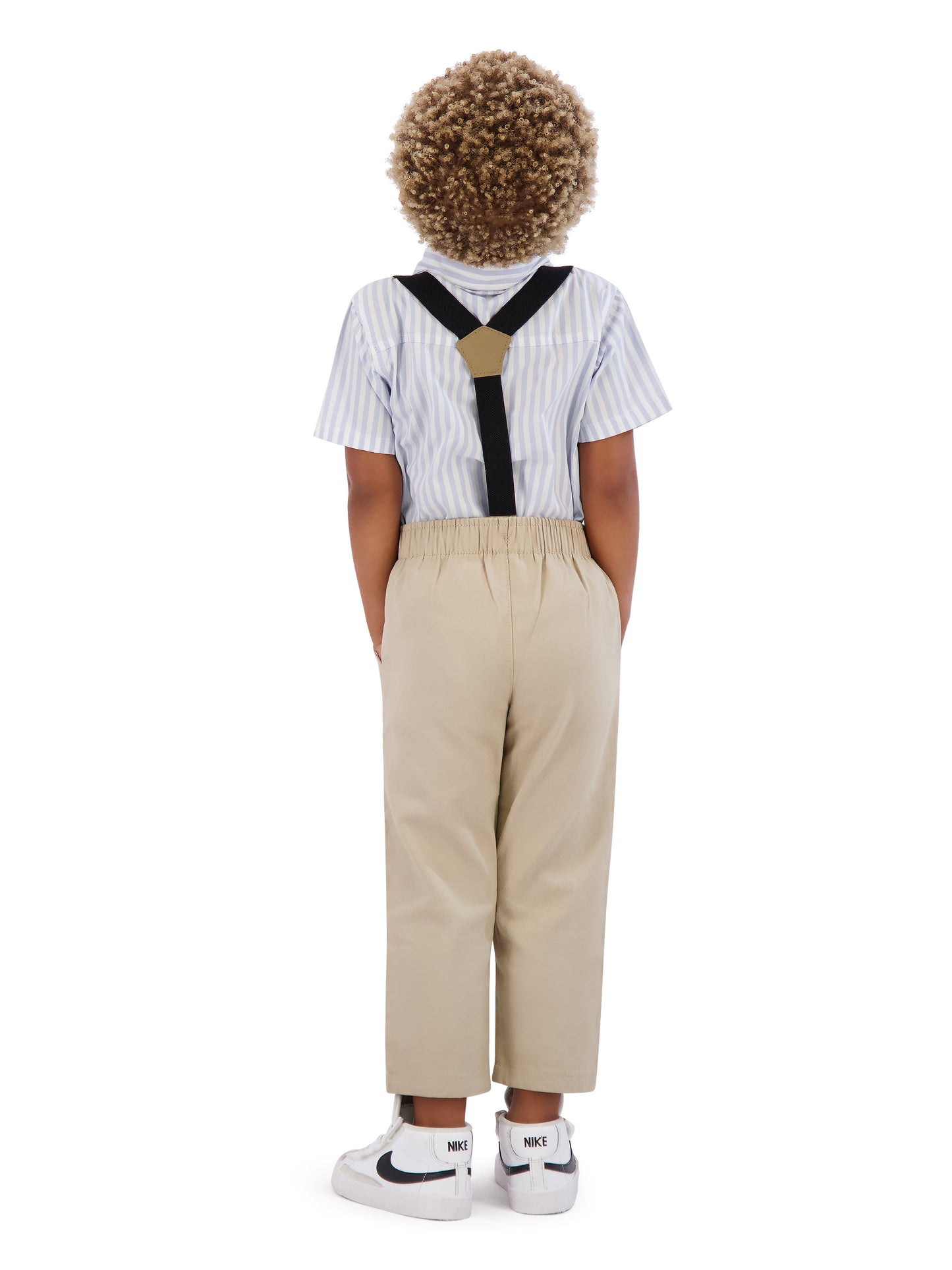 Walmart Tahari Toddler Boy Blue Bow Tie & Suspender Pant Set, Size 2T-4T