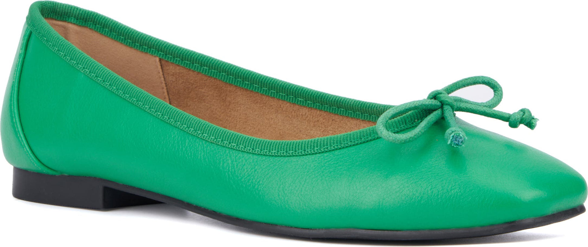 NEW YORK AND COMPANY Paulina Ballet Flat, Main, color, KELLY GREEN