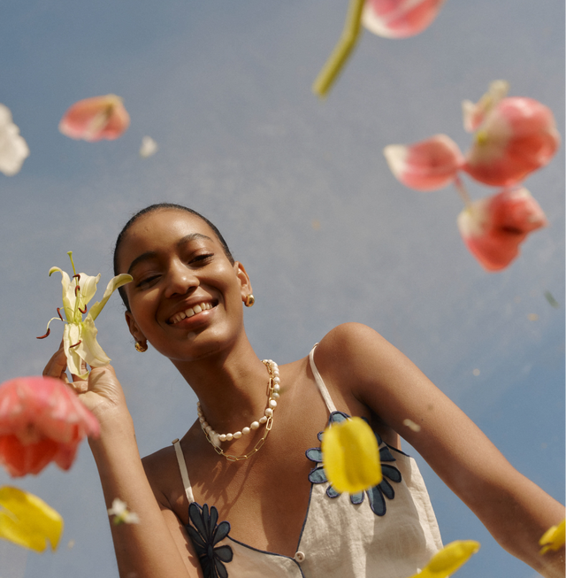 Oxblood Leather Nina Flats