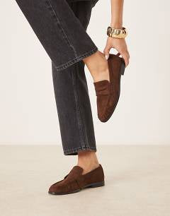 ASOS DESIGN maxi shirt dress with cinched waist detail in chocolate and navy gingham