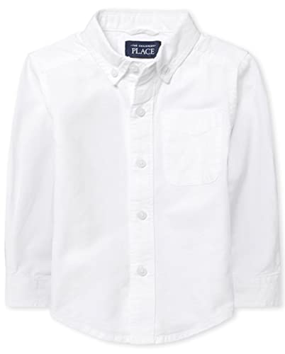 The Children's Place baby boys Long Sleeve Oxford Button Down Shirt