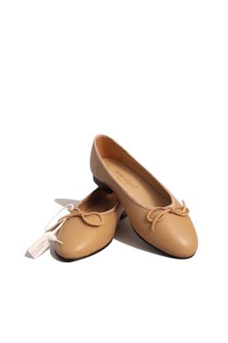 Euphoria Genuine Lambskin Bow Ballet Flats