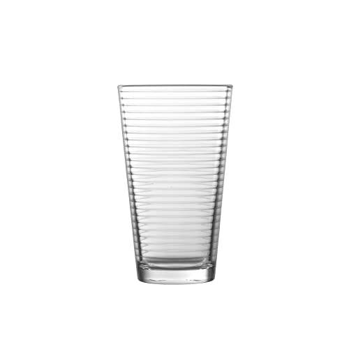 Fortessa Basics Arcade Everyday 12 Pack Set Glassware Kitchen and Barware Great for: Beer, Cocktails, Water, Juice, Iced Tea, Soft Drinks., Pint/Mixing Glass, 16 Ounce