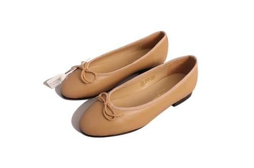 Euphoria Genuine Lambskin Bow Ballet Flats