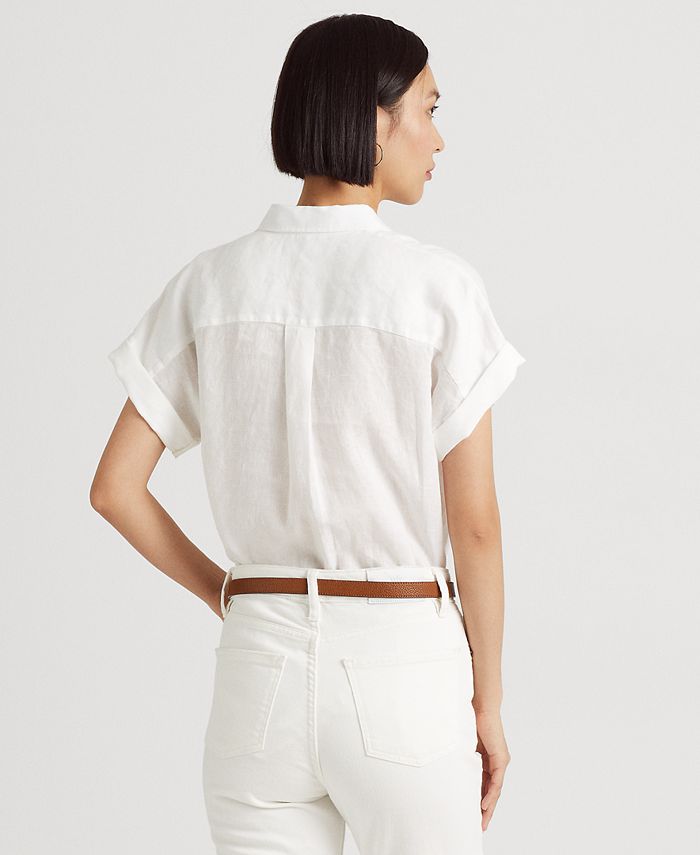 Lauren Ralph Lauren - Dolman-Sleeve Linen Shirt