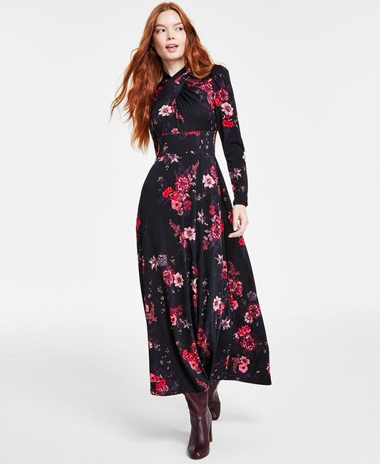 RACHEL Rachel Roy - Women's Harland Floral-Print A-Line Dress