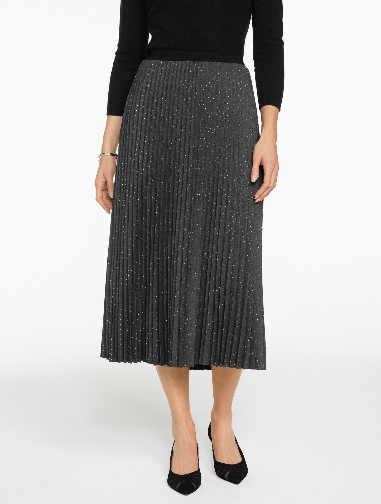 Corduroy Fit & Flare Skirt