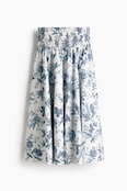H & M Smocked-Waist Skirt
